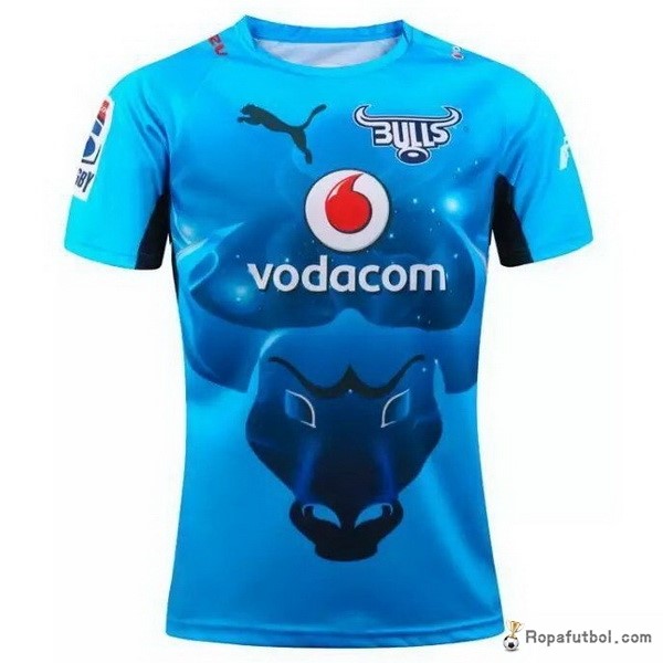 Camiseta Rugby Bulls Replica Primera Ropa 2017 Azul